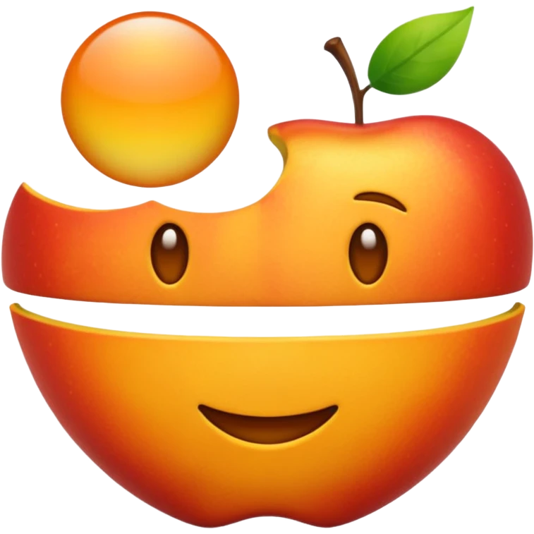two sunrises in a row, apple emoji style emoji