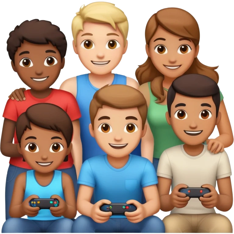 Gaming with friends emoji