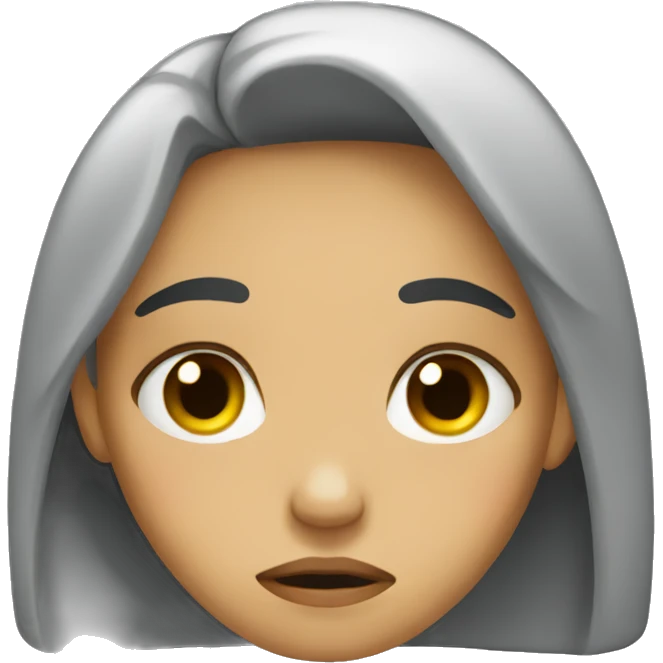 sad girl emoji