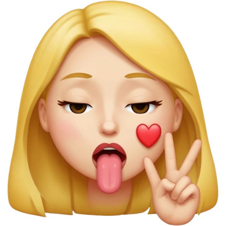 tounge out eyes closed peace emoji emoji