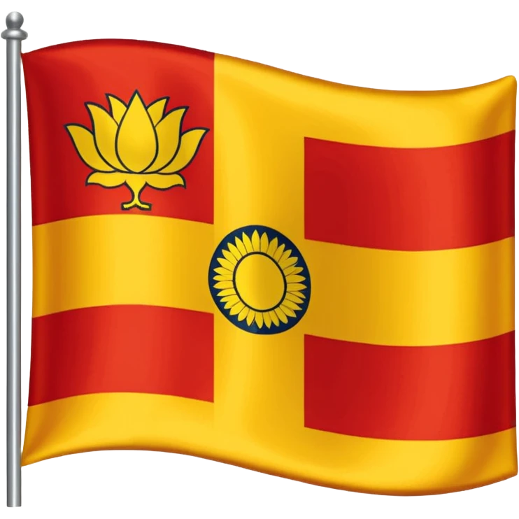 Karnataka flag yellow and red emoji