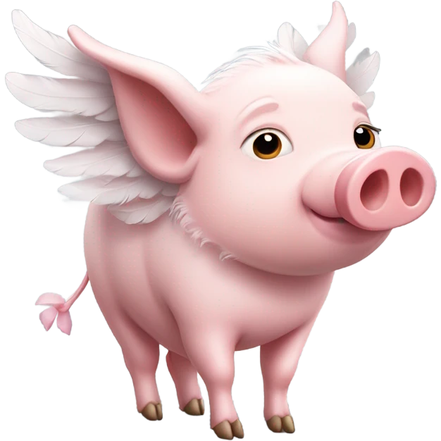 Pig with wings emoji