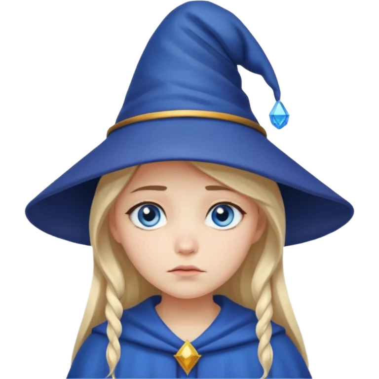 sad wizards in hat girl emoji