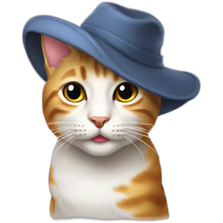 katze mit hut emoji