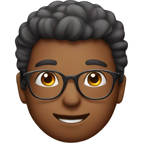 face with full of love and with clear glasses emoji