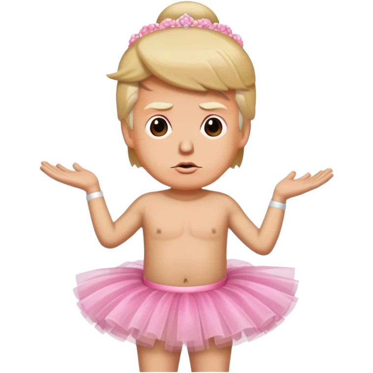 Donald trump wearing a tutu  emoji