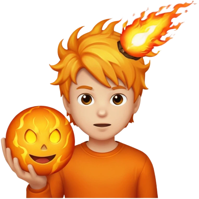 new kids style (dutch) groote vuurbal jonge emoji