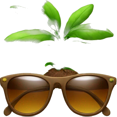 Plant Word sunglasses  emoji