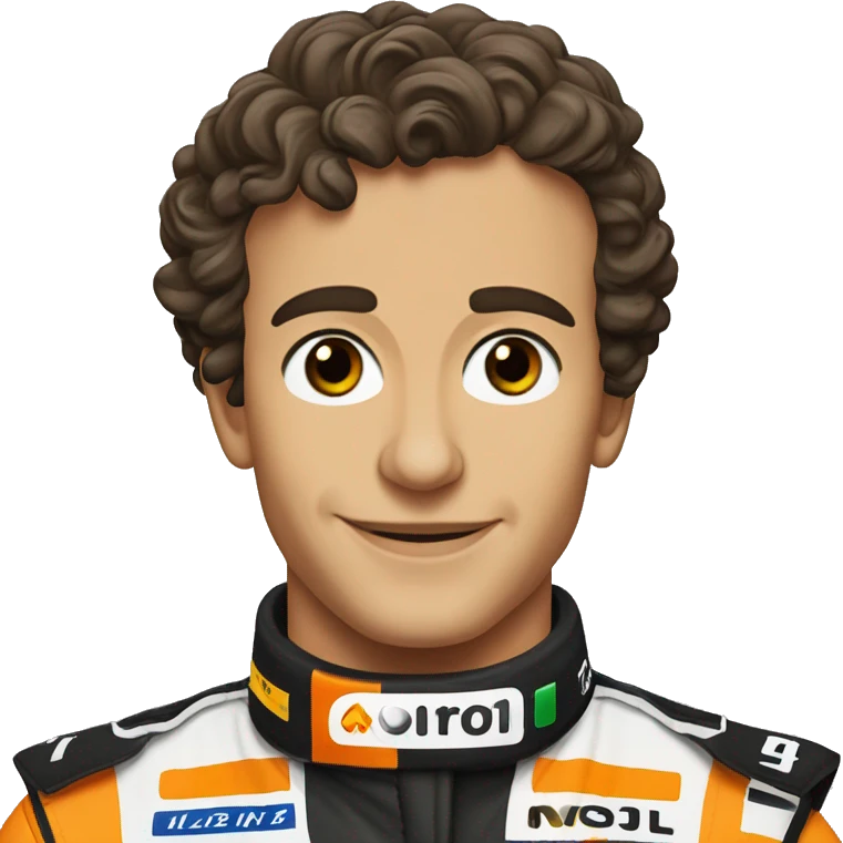 Lando Norris mclaren F1 car - number 4 emoji