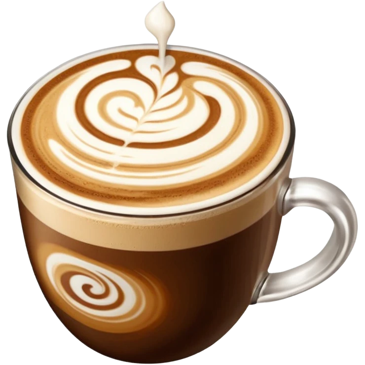 Latte art emoji