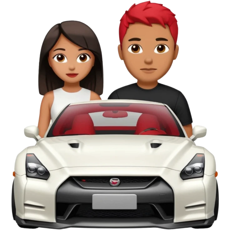 josh king jetset madrid the millionaire internet celebrity panel rank founder and instagram model girlfriend Tefi in Nissan GTR  emoji
