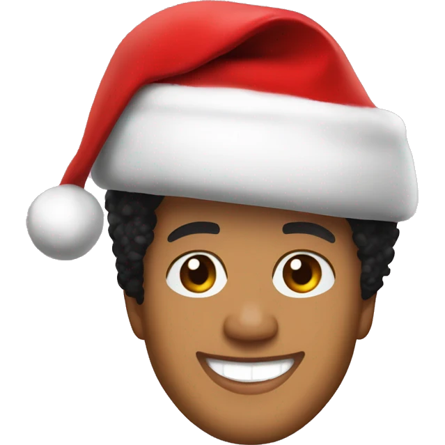 bruno mars with santa hat emoji