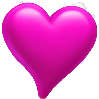 magenta heart lightning bolt emoji