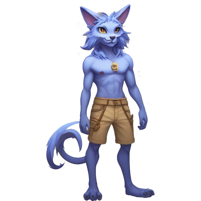 Anthro cool cute kawaii LiLaiRa-Modern-Vernid-Fakémon Full Body emoji