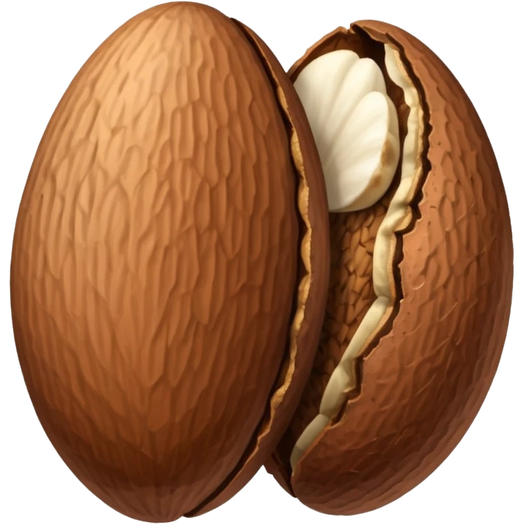 two brazil nut seeds emoji