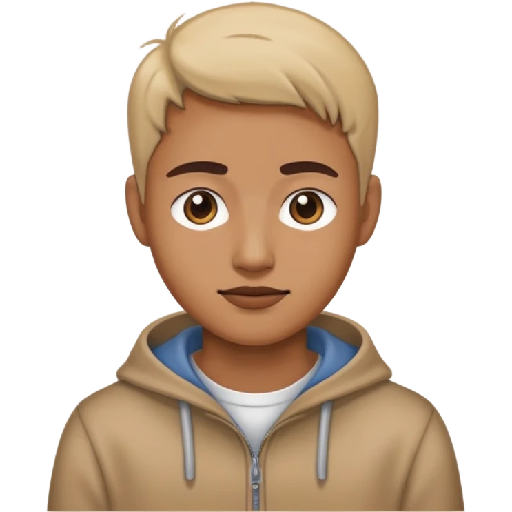 a person alone far away from a group emoji