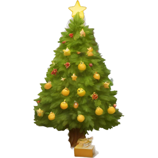 Cozy christmas tree  emoji
