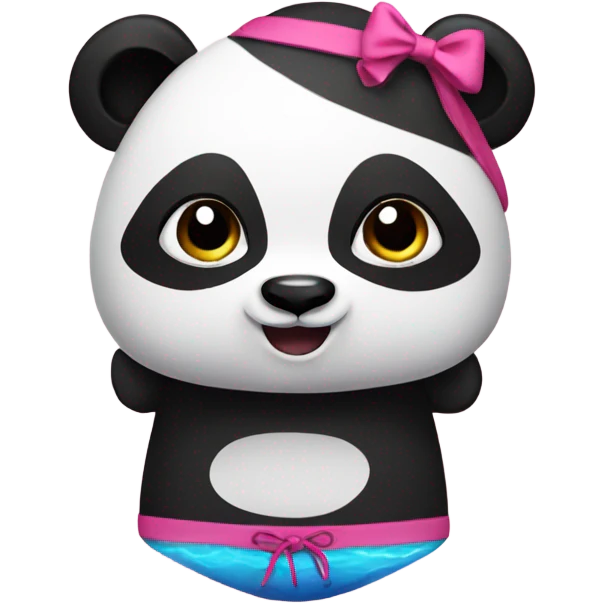 Panda in a swimsuit  emoji
