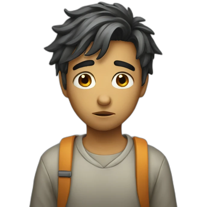 Sad student failed emoji