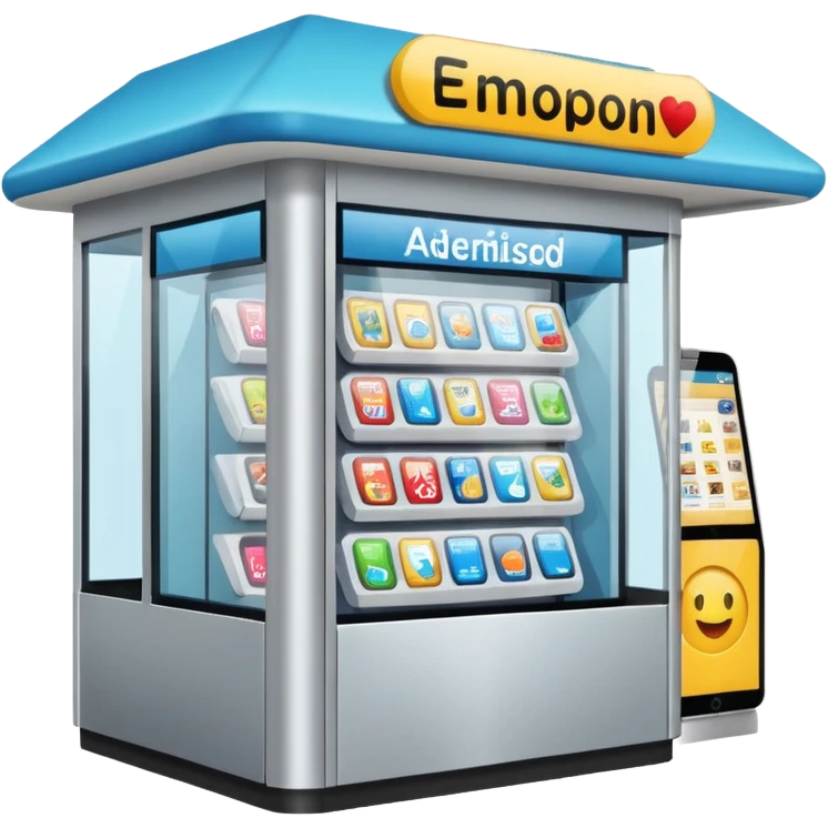kiosk in a shopping center emoji