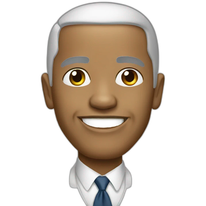 white obama emoji