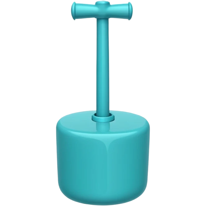 turquoise toilet plunger emoji