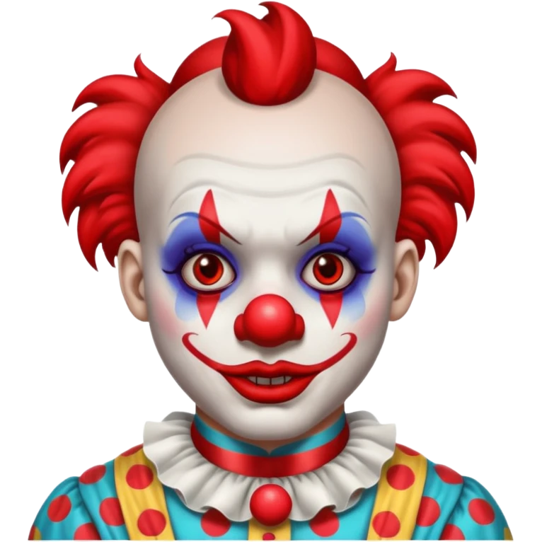 clown with black tattoos emoji