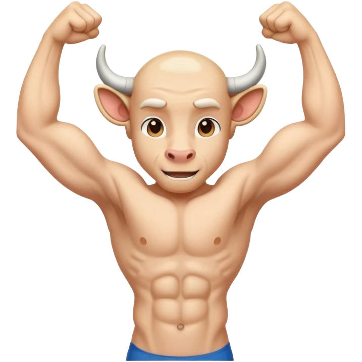 human calf muscle flexing emoji