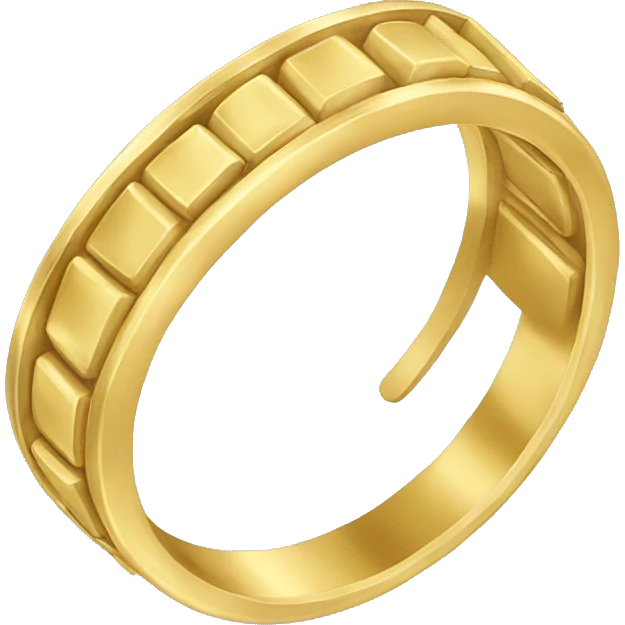 Gold band ring  emoji
