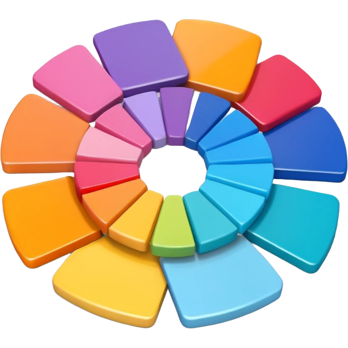 3D pantone colour spread emoji