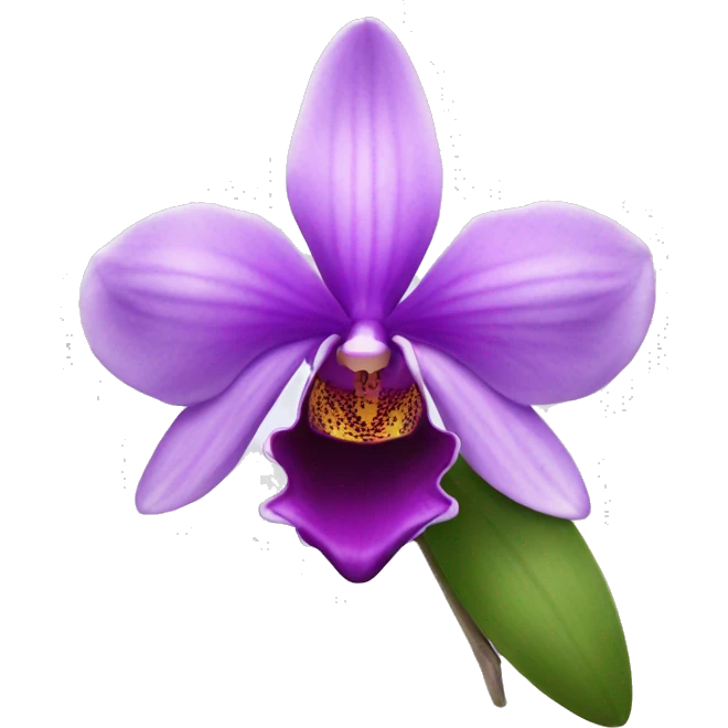 Violet orchid emoji
