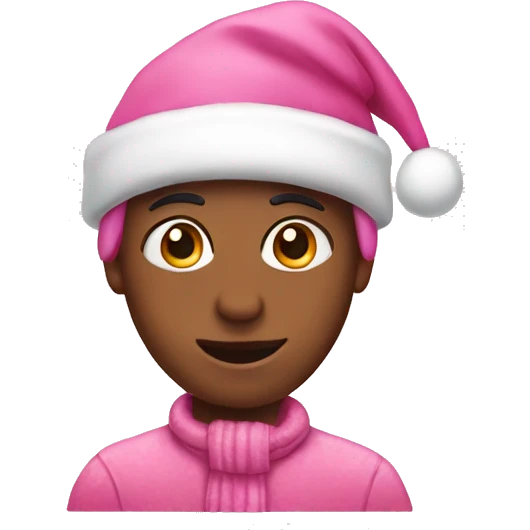 pink christmas  emoji