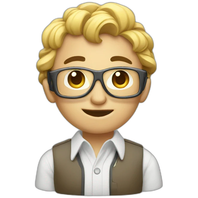 a epic computer person with tumbs up emoji