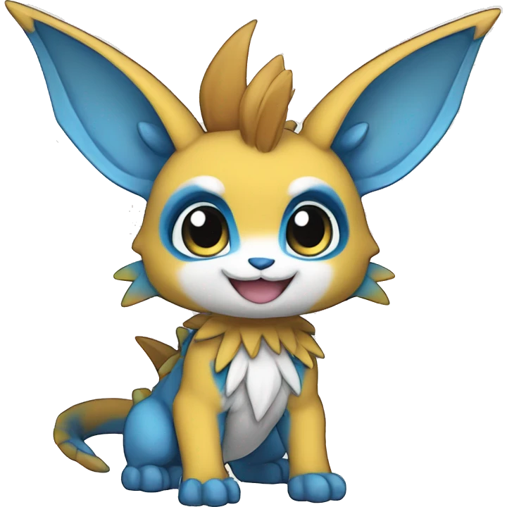 a anthro chibi-style Fakémon-hybrid full body emoji