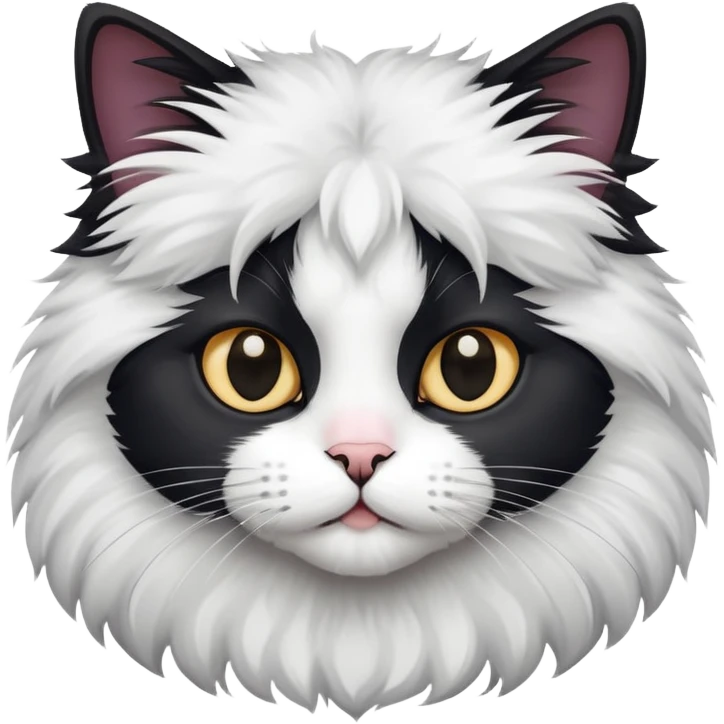 black&white cat emoji