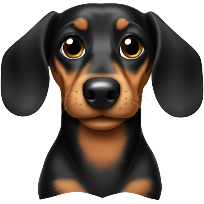 a black and tan Dachshund giving thumbs up emoji