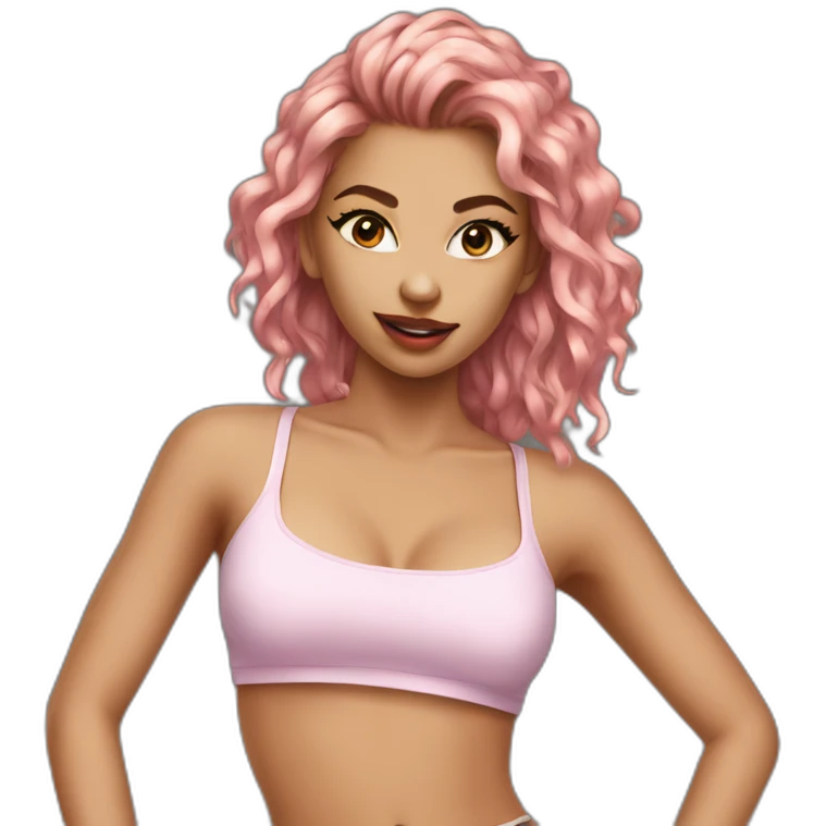 hot girl crop top emoji