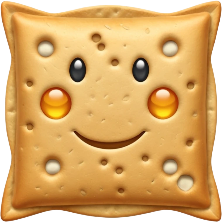 crackers carré aux graines bord lisse emoji