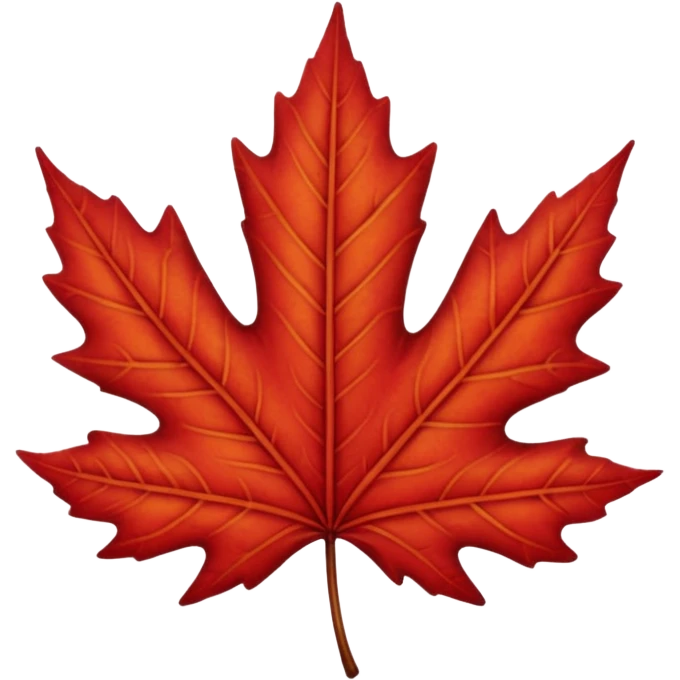 red leaf  emoji