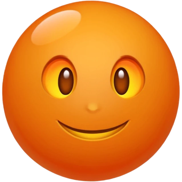 Orange ball emoji