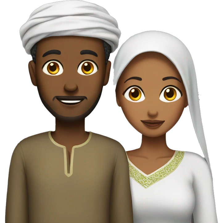 Traditional somali couple emoji