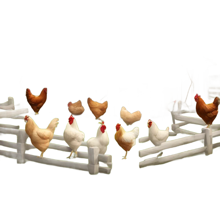aesthetic farmhouse with chicken coop emoji