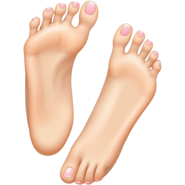 female foot with toes wide spread emoji