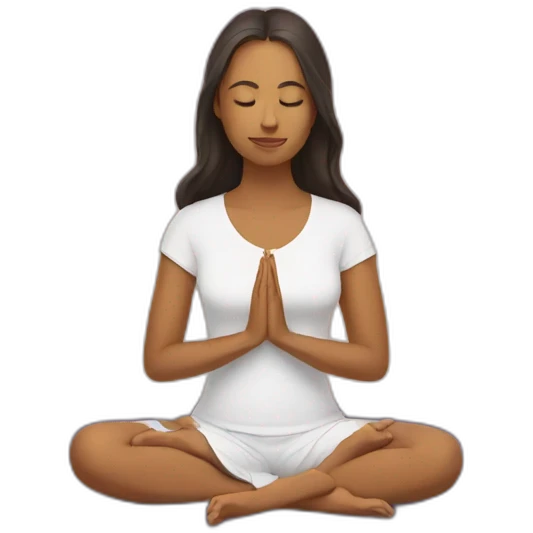meditation emoji