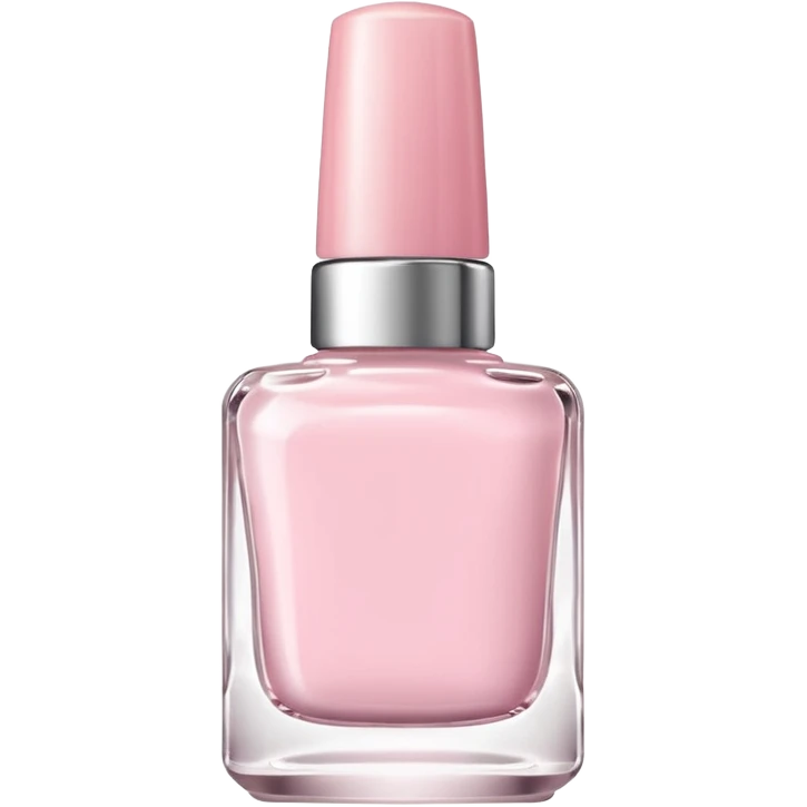 Light pink nail polish bottle, minimal and elegant emoji