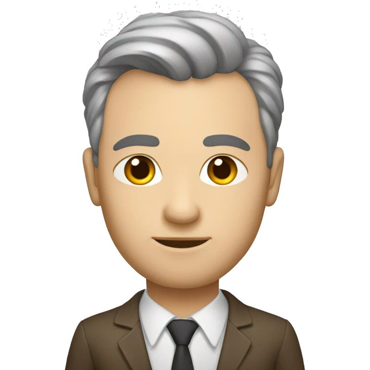 Un homme avec une tête pointu  emoji