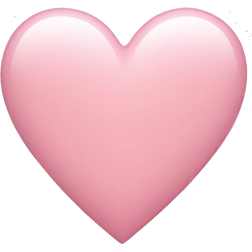 Light pink heart  emoji