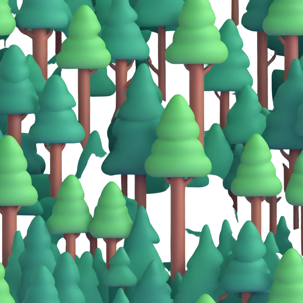 dense forest with tall trees emoji