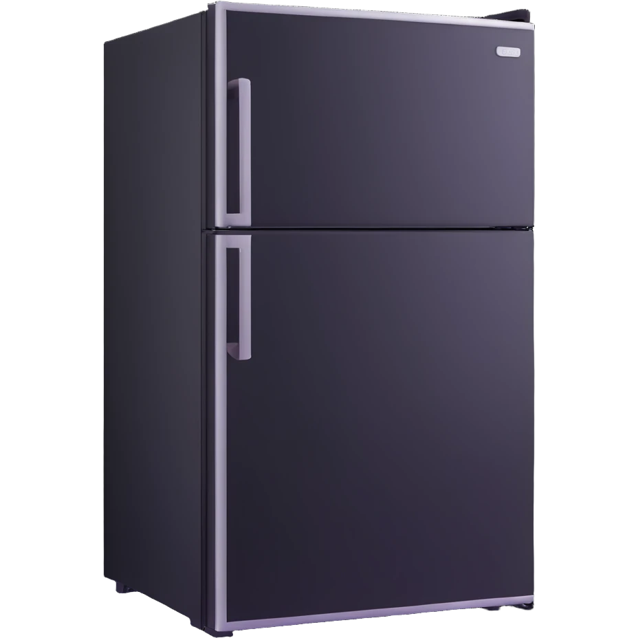 refrigerator with digital screen emoji