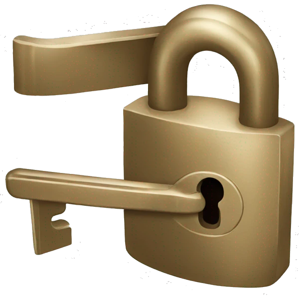 a house lock with a key emoji